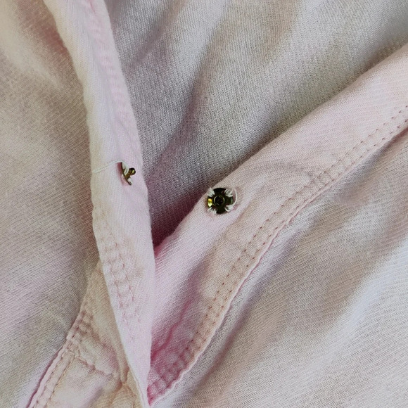 Lilly Pulitzer Pastel Pink Long Sleeve Lightweight Popover Collared Blouse XS - Picture 8 of 15